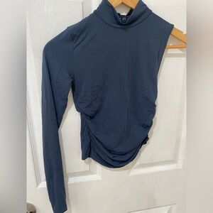Zara- Elegant Navy Long Sleeve Women's Top